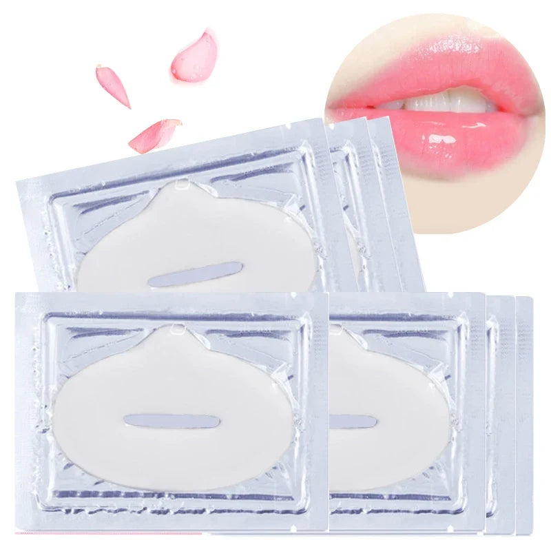 Set of 30 Blushimmer collagen crystal lip masks for moisturizing, hydrating, and plumping lips with gel patches.