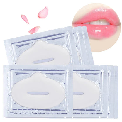 Set of 30 Blushimmer collagen crystal lip masks for moisturizing, hydrating, and plumping lips with gel patches.