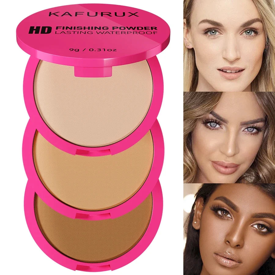 Blushimmer oil control matte face powder in four colors, long-lasting pressed setting powder for a flawless full-coverage makeup look.
