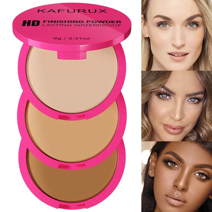 Blushimmer oil control matte face powder in four colors, long-lasting pressed setting powder for a flawless full-coverage makeup look.