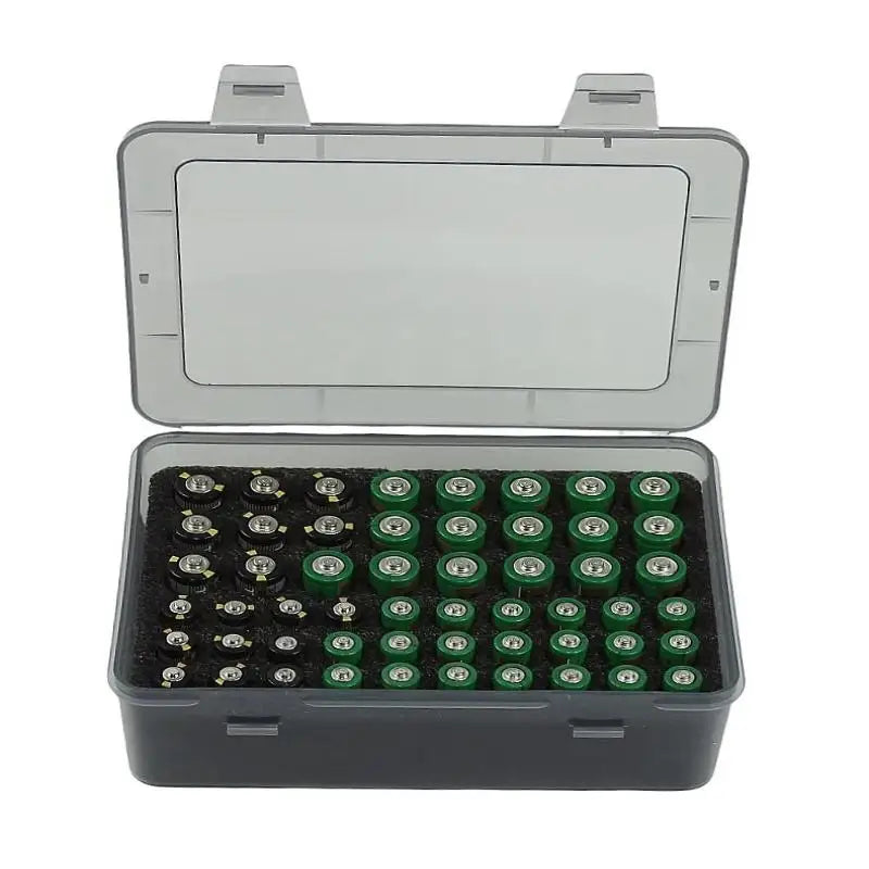 Battery Storage Organizer Holder Holds 54 AA AAA Batteries, Battery Box Case Garage Container,Home Drawer Organization Dispenser