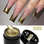 Mtssii 8ml Metallic Painting Nail Gel Polish Gold Silver Creative Elastic Nail Gel for PaintingDrawing Magic Mirror Gel Varnish