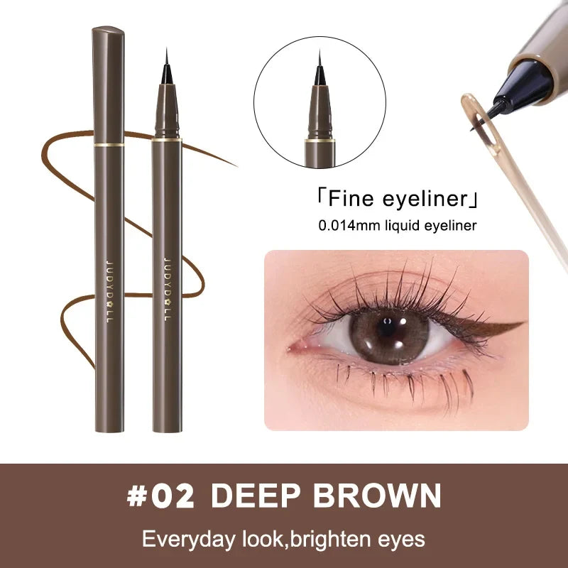 Blushimmer Judydoll Precision Liquid Eyeliner Pen with ultra-fine tip, waterproof, smudge-proof, 24-hour long-lasting eyeliner for lash line