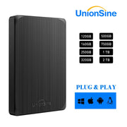 UnionSine 2.5'' HDD External Hard Drives 500GB/1TB USB 3.0 Portable, Reliable Backup for PC, Laptop, PS4/PS5, Xbox