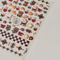 Brown Japanese Kawaii Bear nail art sticker by Blushimmer, self-adhesive nail decoration decals for DIY cute nail designs.