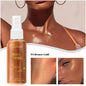 Liquid body highlighting shimmer oil makeup 4 Color Glitter Spray Oil Lotion glow cosmetics Glow Body Glitter Spray Oil Lotion