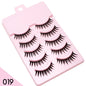 Blushimmer DINGSEN fake anime eyelashes with five pairs of natural-looking, clear band manga eyelash extensions for daily makeup.