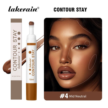Blushimmer 6-color moisturizing liquid contour and cream bronzer with waterproof, lightweight 3D concealer for face contouring.