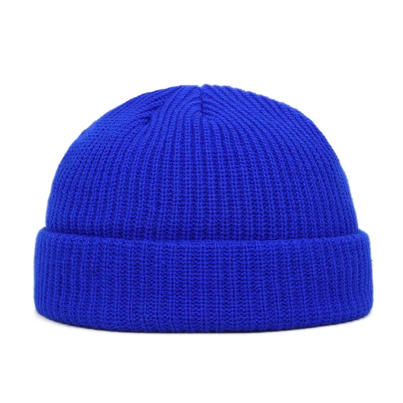 Knitted Hat for Men Women Caps Hip Hop Wool Fashion Simple Warm Skullies Beanies Solid Autumn Winter Beanie Cap Trendy Style