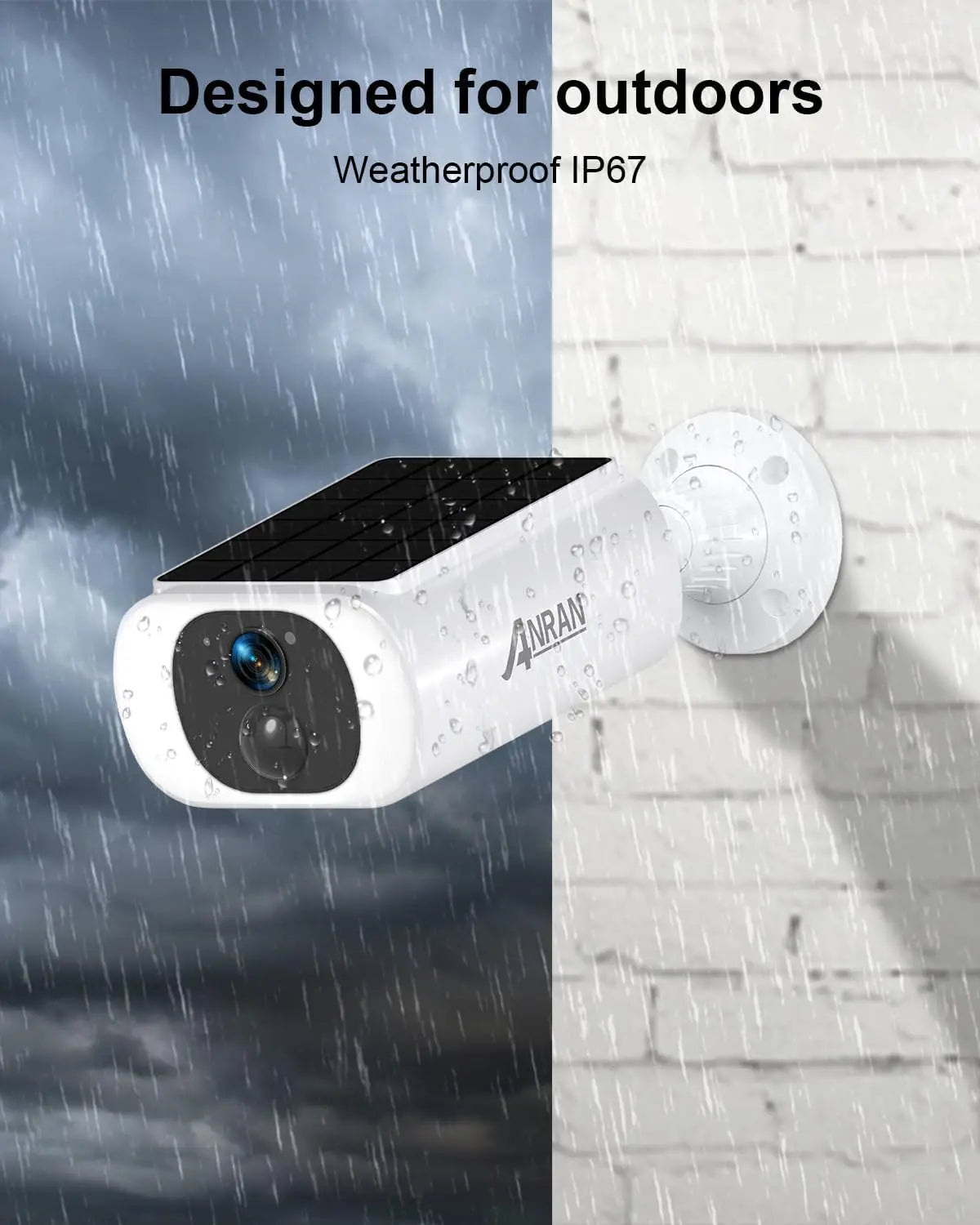 5MP Solar Security Camera Outdoor, Wireless Battery Powered WiFi Camera for Home Surveillance with Buit-in Solar Panel, Color Ni