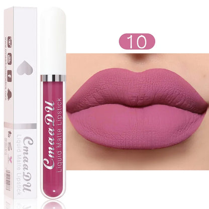 Blushimmer red velvet matte lip gloss liquid lipstick in a nonstick, waterproof lip makeup tube with long-lasting, sexy finish.
