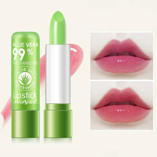 Blushimmer color-changing lip balm providing moisture and shine, perfect for daily lip nourishment and a natural look.