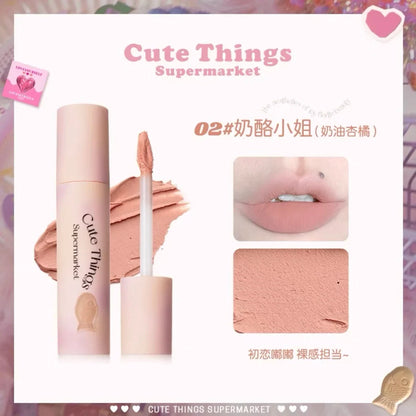 FLORTTE Meria Lipstick Cream Daily Lip Base Mud Glaze Floria Matte Concealer Cover Lip Color Natural