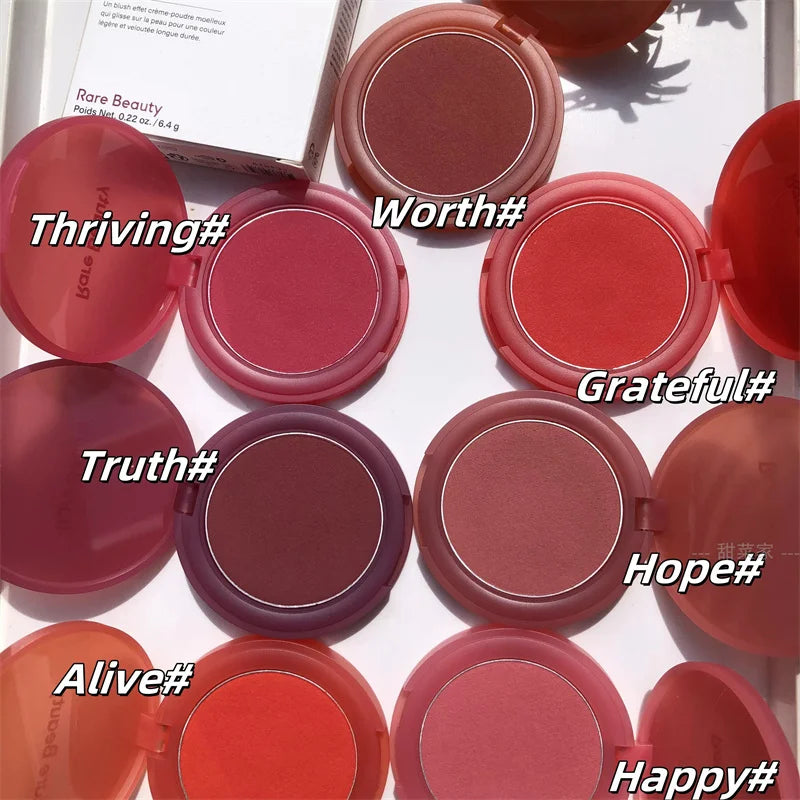 Hot Rare Beauty 7 colors Mashed Potatoes Blusher Cream Long Lasting Matte Moisturizer Liquid Blush Lip Gloss Makeup Cosmetics