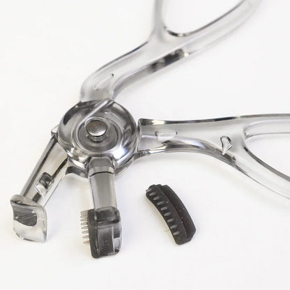 Blushimmer professional frameless eyelash curler with refill pad, long-lasting shaping tool for curling and enhancing lashes.