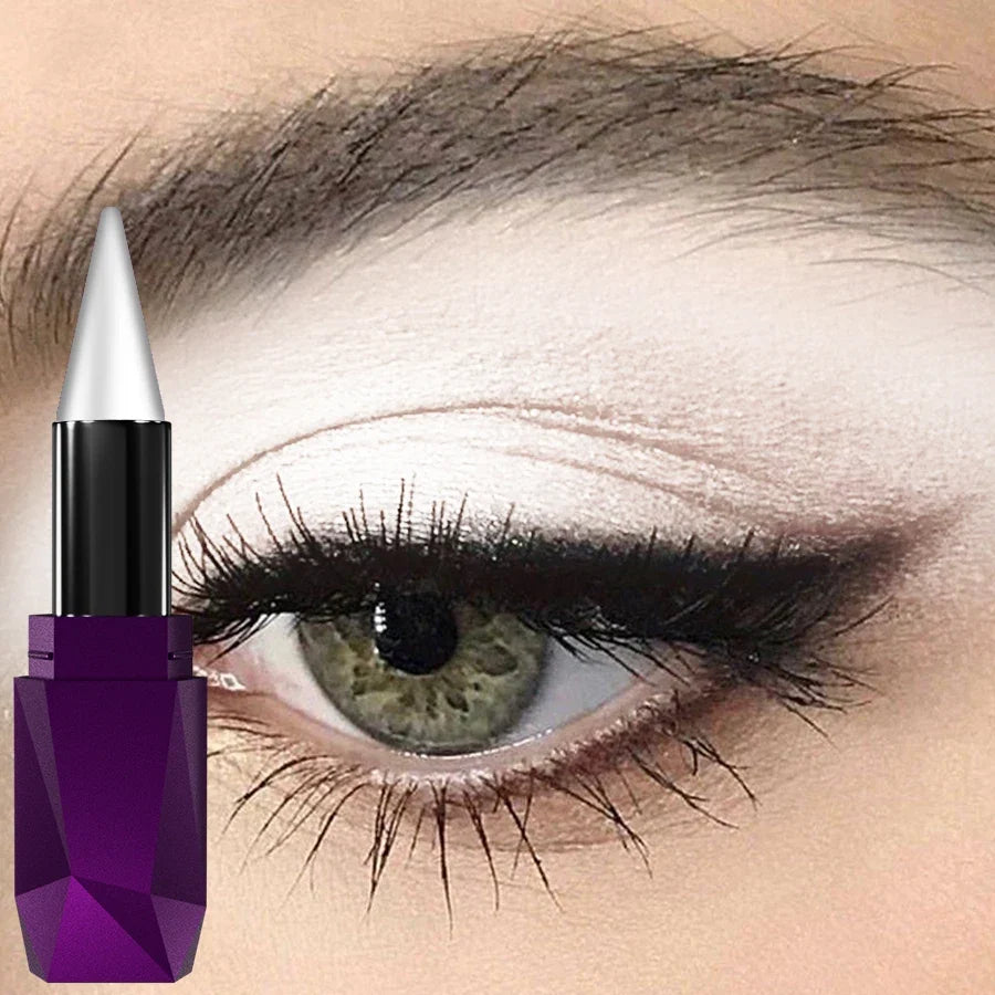 Blushimmer 25-color waterproof eyeshadow stick with glitter and matte shades, long-lasting eye makeup and face highlight cosmetic