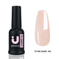Blushimmer UNO JYJ nude rubber base gel polish for semi-permanent manicures, natural nail base coat in bottle, 7 color options