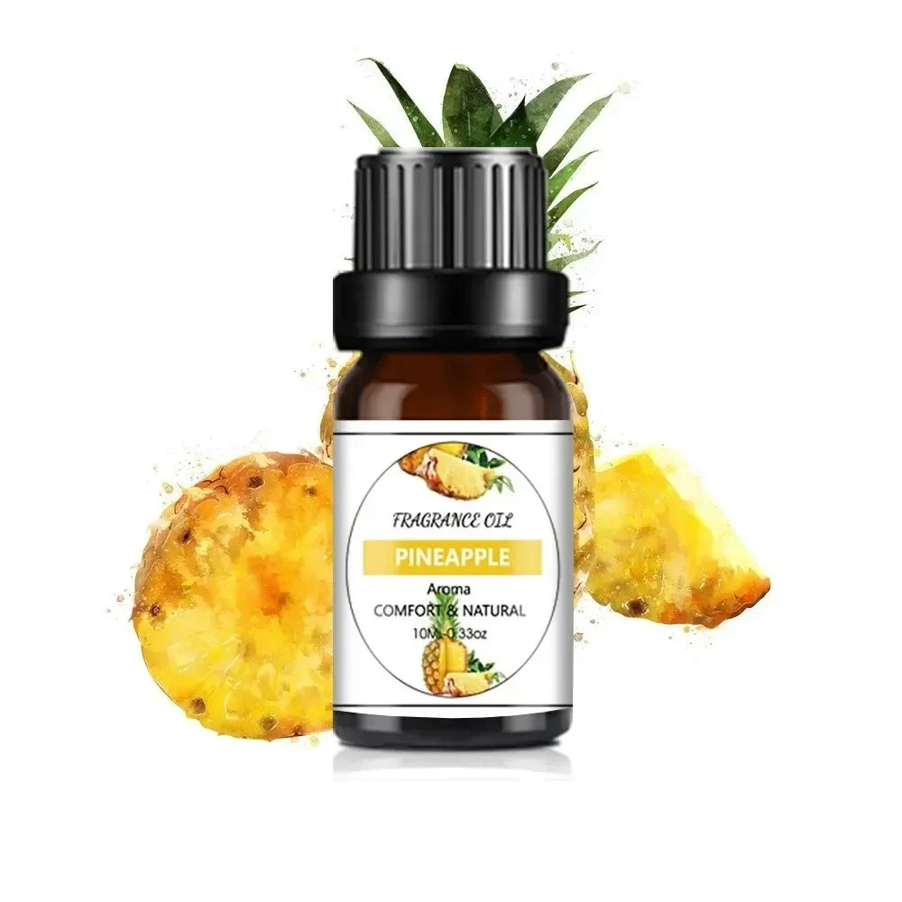 Blushimmer 10ml mango pineapple scent essential oil for diffusers, DIY soap, and candle making with natural fruit flavor aroma.