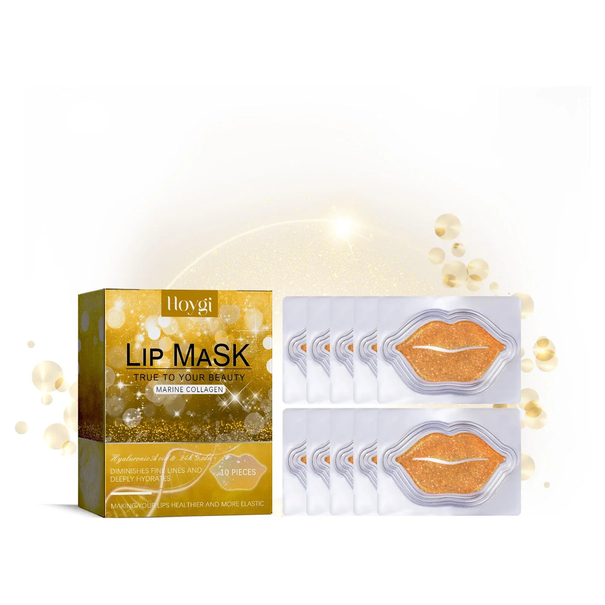 Blushimmer exfoliating lip mask in a jar, designed to remove dead skin, hydrate, plump, and brighten lips.