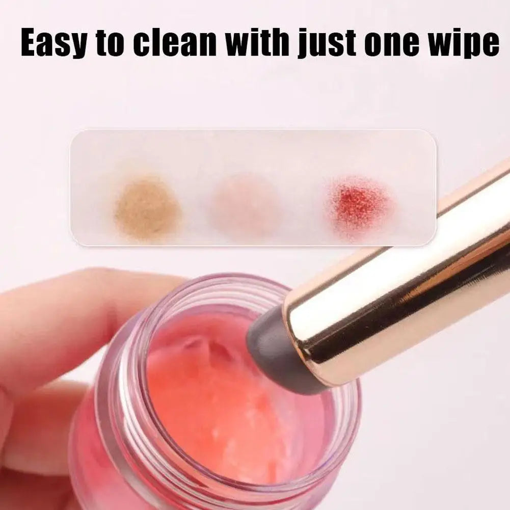 Blushimmer silicone lip brush with cover cap, soft round head concealer brush for precise lipstick application, fingertip-like design