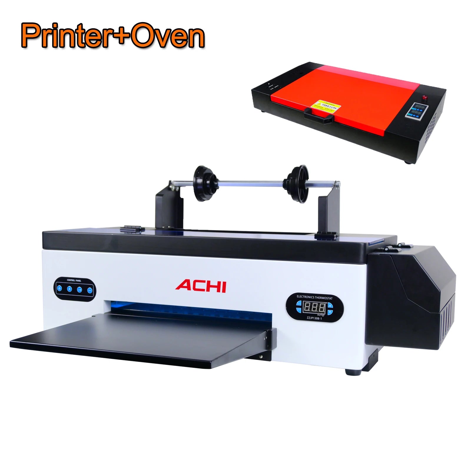 ACHI A3 DTF Printer R1390 A3 T-shirts Printier ROLL DTF Transfer Film Printer With DTF Oven For Fabric T-shirt Clothes EU STOCK
