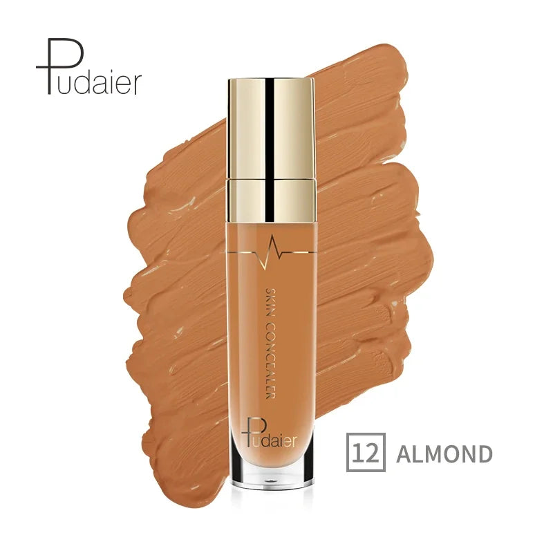 Blushimmer face contour concealer palette with liquid waterproof foundation and correctors for dark skin tones.