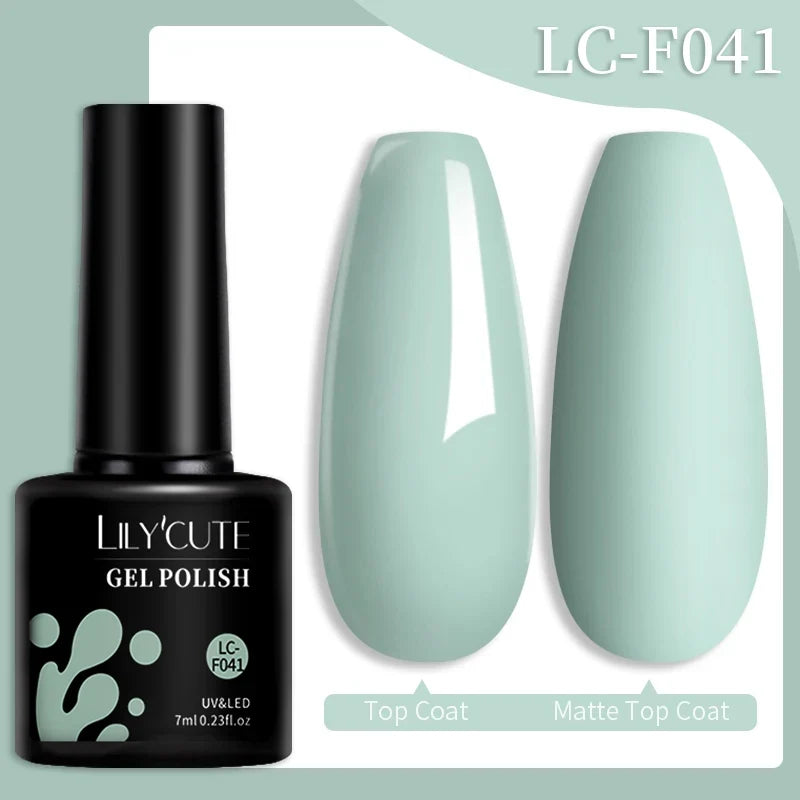 Colorful LilYCute 7ml gel nail polish bottle from Blushimmer with vibrant shades for long-lasting manicure and nail art.
