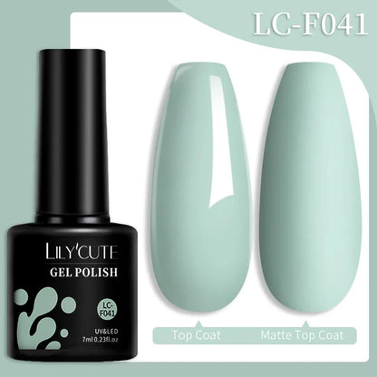 Colorful LilYCute 7ml gel nail polish bottle from Blushimmer with vibrant shades for long-lasting manicure and nail art.