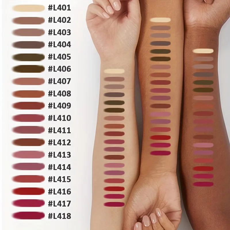 Blushimmer 6-piece velvet matte lip liner pencil set with long-lasting, non-drying formulas for versatile lip lining and filling.