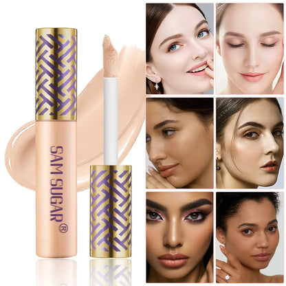 Blushimmer Sam Sugar Concealing & Repairing Liquid Foundation 18ml bottle with applicator for smooth, even skin tone.