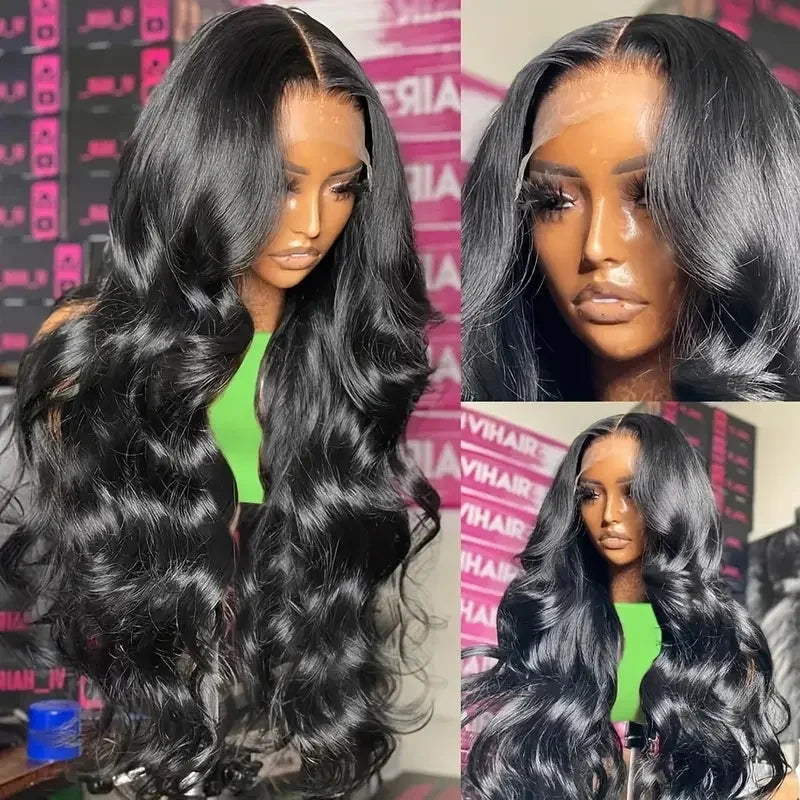 Pre Plucked Brazilian Body Wave Human Hair Wigs Hd Transparent 13x4 Lace Front Wig 180% Density Lace Frontal Wig with Baby Hair