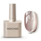 Blushimmer Galaxy Cat Eye Gel Nail Polish with magnetic holographic rainbow effect, soak-off UV gel for nail manicure.