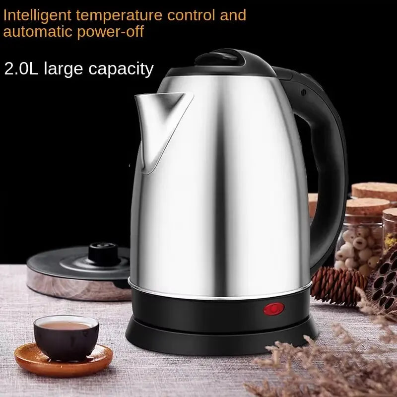 **2L Electric Kettle - Stainless Steel Fast Boiling Water Heater for Tea & Coffee, 220V**  (84 characters)