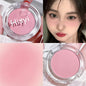 Blushimmer HISYI slightly tipsy matte blush plate with natural color micro flash for a subtle, monochrome makeup look