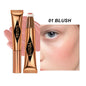 Blushimmer 6-color cushion cotton blush highlighter with skin-friendly, blendable formula in soft blush shades