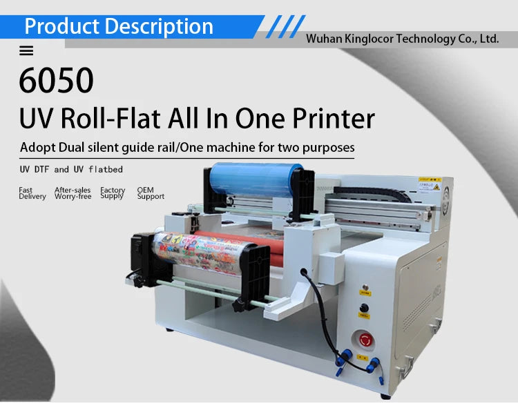 A2 Flatbed UV Led Printer Adsorbing Printing Media Firmly High Resolution Roll-flat All In One Machine Good Choice For Startup