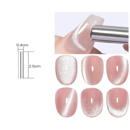 MIANEL 12ml Emperor Green Cat Eye Gel Nail Polish from Blushimmer, showing vibrant green color with a smooth, glossy finish.
