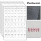 5Pcs Hollow Out Butterfly Nail Art Stencils Stickers Spray Painted Design Love Pattern Template Nail Decals Auxiliary Tools