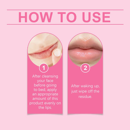 Blushimmer HOYGI Sleep Lip Mask with deep hydration, exfoliation, and moisturizing for soft, smooth lips overnight.