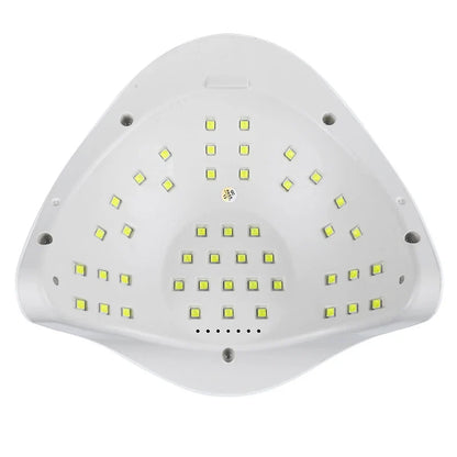 Blushimmer SUNX5Max 150W UV LED nail lamp with 45 LEDs for fast gel nail drying and manicure salon professional use.