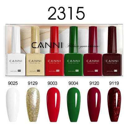 Blushimmer CANNI Hema Free Nail Gel Polish Fall Color Collection with semi-permanent red and nude gel polish and long-lasting top coat