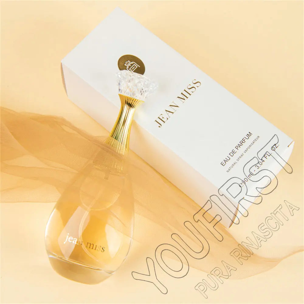 Blushimmer women’s 90ml floral perfume spray featuring a natural, lasting fragrance with elegant perfume bottle design.