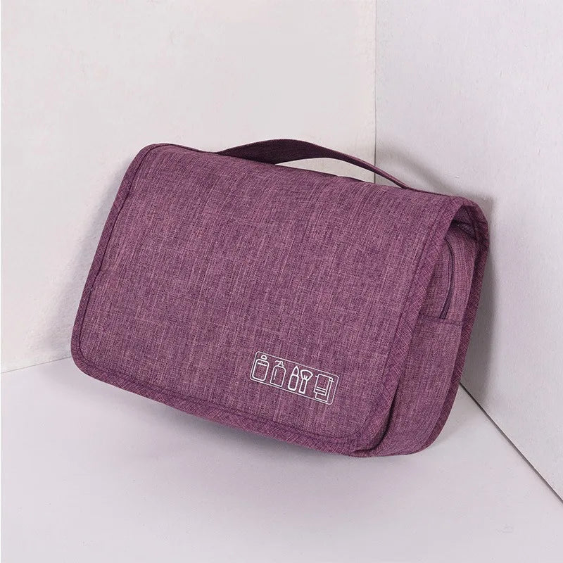 Blushimmer women's waterproof travel cosmetic bag with hanging toiletries organizer and storage compartments for bathroom essentials