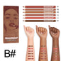 Set of six Blushimmer lip liner pens in nude, waterproof and sweat-proof, featuring non-fade, non-stick cup design.