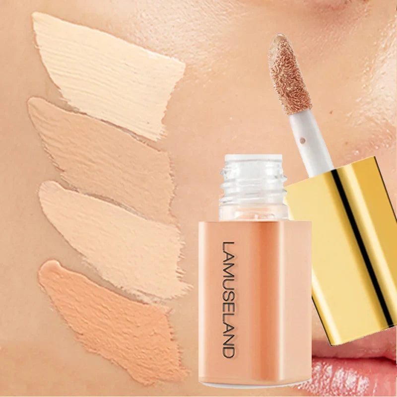 Blushimmer wheat tone moisturizing liquid concealer with oil control, full coverage, and ivory foundation cream for dark circles and pores.