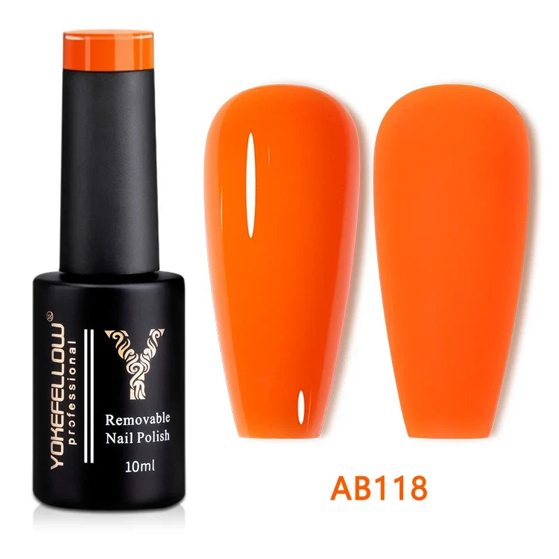 Blushimmer YOKEFELLOW 10ml Jelly Nude gel nail polish in translucent pink, UV soak-off gel varnish, long-lasting and high quality