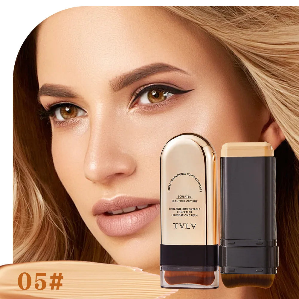 Blushimmer TVLV Skin Tint Stick with lightweight, long-lasting concealer and foundation for flawless tinted face contour makeup.