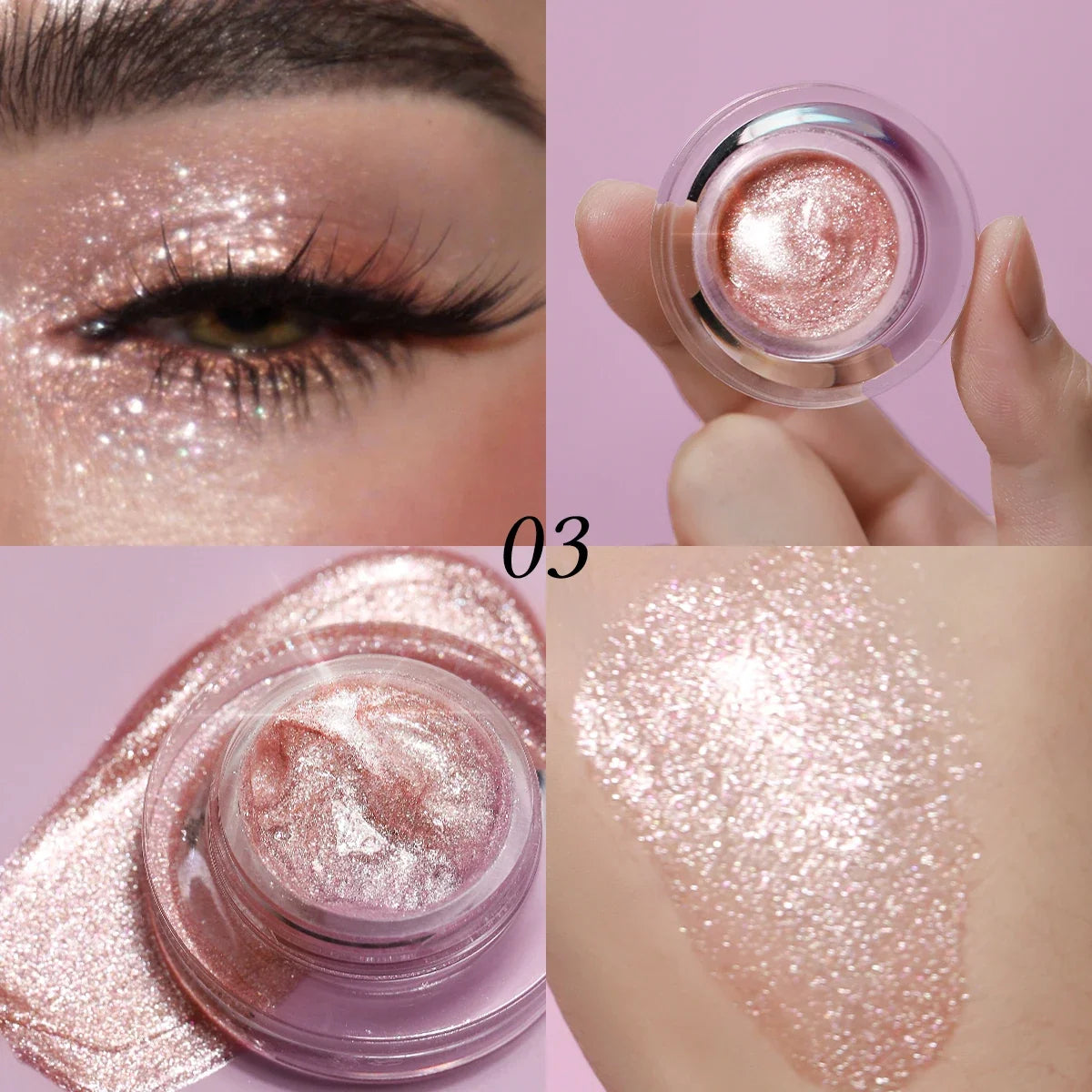 Shiny high gloss liquid by Blushimmer, quick drying and long-lasting face and body brightening liquid with a radiant finish.