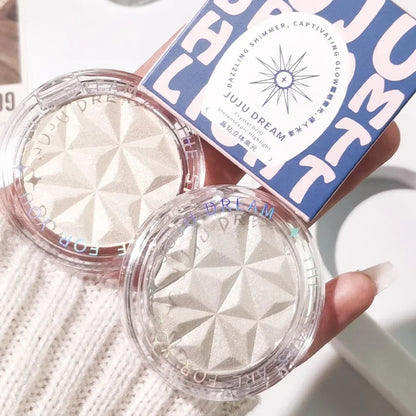 Shimmer Diamond Glow Highlighter 2-Color Palette – Brighten & Contour, Radiant Skin, Natural Glow for Festival & Daily Makeup
