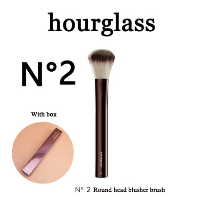 Blushimmer seamless finish angled concealer brush for face makeup, ideal for liquid and cream concealer application.